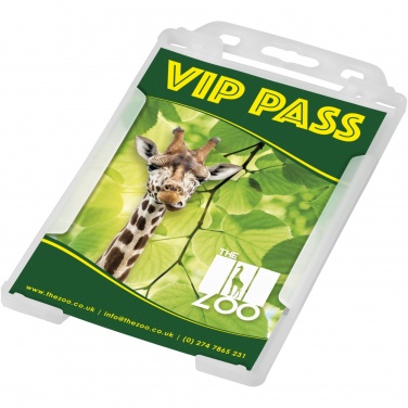 Logo trade promotional gift photo of: Pierre recycled plastic card holder 