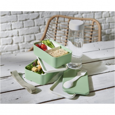 Logotrade promotional item picture of: MIYO Renew double layer lunch box