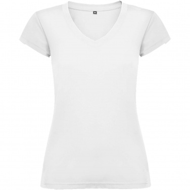 Logotrade business gift image of: Victoria short sleeve women's v-neck t-shirt