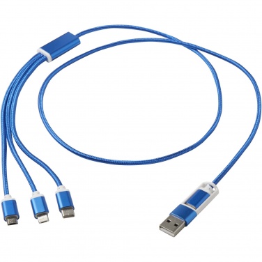 Logotrade promotional merchandise photo of: Versatile 5-1 recycled aluminium charging cable