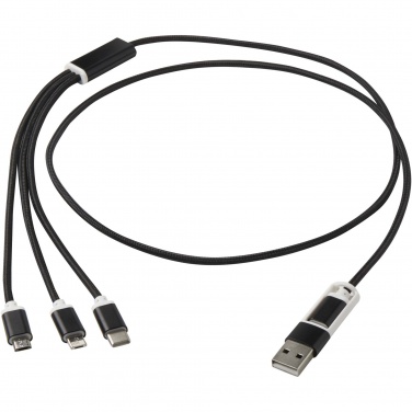 Logotrade promotional gift picture of: Versatile 5-1 recycled aluminium charging cable