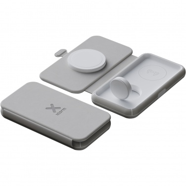 Logo trade business gift photo of: Xtorm XWF31 15W foldable 3-in-1 wireless travel charger