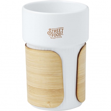 Logotrade promotional product image of: Tumbler Fika 340 ml with bamboo sleeve
