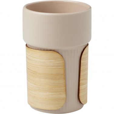 Logotrade promotional giveaway image of: Tumbler Fika 340 ml with bamboo sleeve