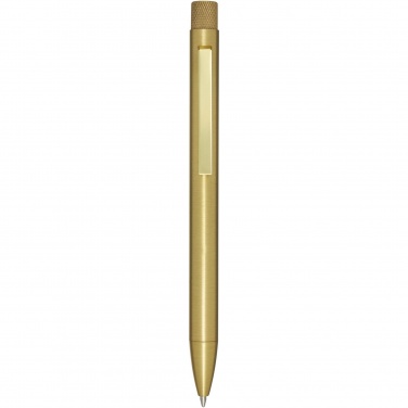 Logo trade business gift photo of: Beatriz recycled brass ballpoint pen