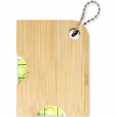 Logo trade corporate gifts picture of: Levo bamboo bottle opener with level 