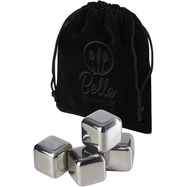 Logo trade corporate gifts image of: Froz stainless steel ice cubes set