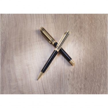 Logo trade advertising products image of: Legato ballpoint and rollerball pen set