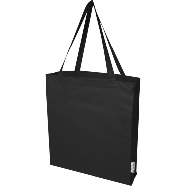 Logotrade advertising product image of: Madras 140 g/m² GRS recycled cotton gusset tote bag