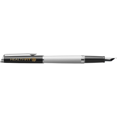 Logo trade advertising products picture of: Hemisphere colour blocking fountain pen with palladium trim