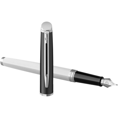 Logotrade promotional merchandise picture of: Hemisphere colour blocking fountain pen with palladium trim