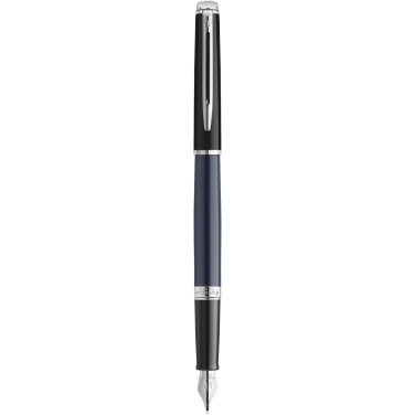 Logotrade promotional gift picture of: Hemisphere colour blocking fountain pen with palladium trim