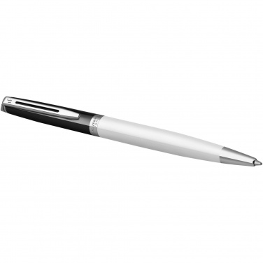 Logo trade promotional merchandise photo of: Hemisphere colour blocking ballpoint pen with palladium trim
