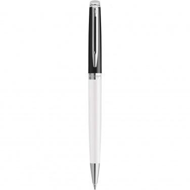 Logo trade promotional merchandise image of: Hemisphere colour blocking ballpoint pen with palladium trim