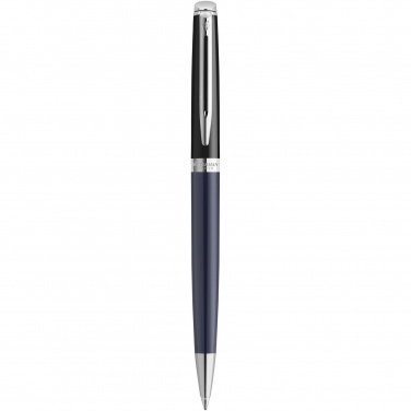 Logo trade promotional products image of: Hemisphere colour blocking ballpoint pen with palladium trim