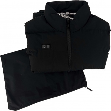 Logo trade promotional items image of: SCX.design G01 heated bodywarmer with power bank