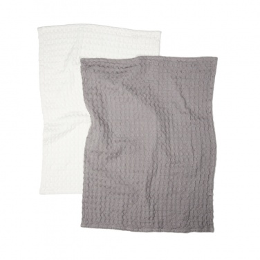 Logotrade promotional products photo of: VINGA Cromer waffle kitchen towel, 2 pcs