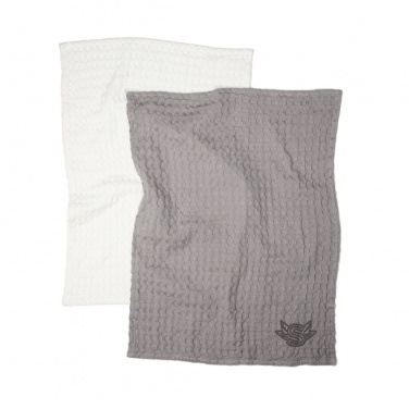 Logotrade business gift image of: VINGA Cromer waffle kitchen towel, 2 pcs