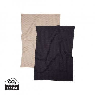 Logo trade promotional merchandise picture of: VINGA Cromer waffle kitchen towel, 2 pcs