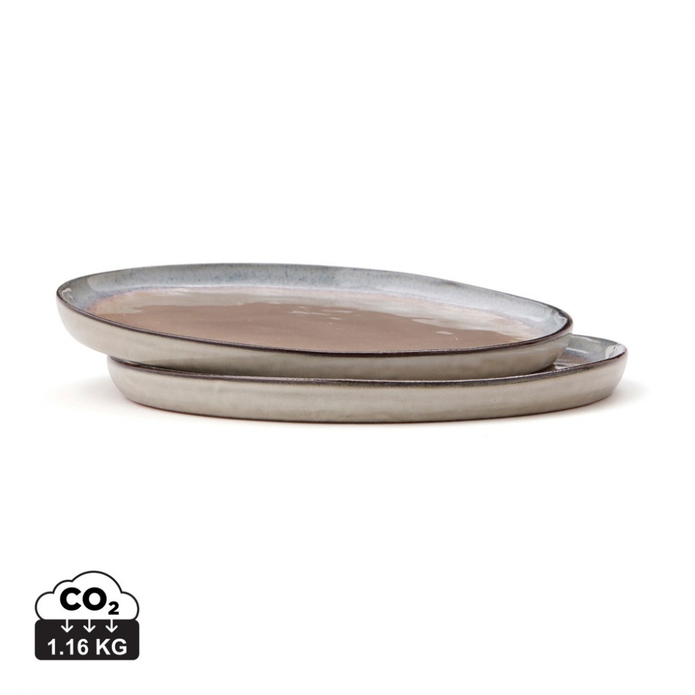 Logo trade corporate gifts image of: VINGA Nomimono plate 20 cm, 2 pcs set