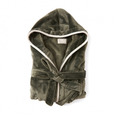 Logotrade promotional item image of: VINGA Louis luxury plush GRS RPET robe size S-M