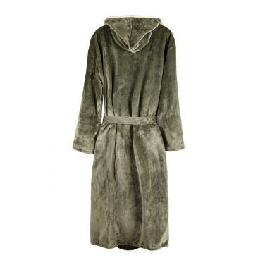 Logo trade promotional giveaways image of: VINGA Louis luxury plush RPET robe size L-XL