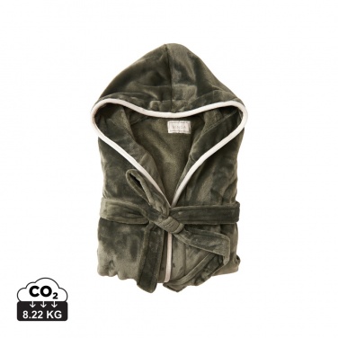 Logo trade corporate gifts picture of: VINGA Louis luxury plush RPET robe size L-XL