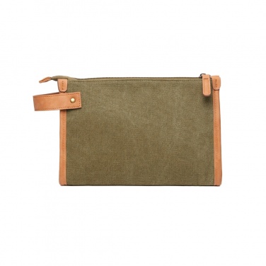 Logo trade promotional items image of: VINGA Bosler GRS recycled canvas toiletry bag