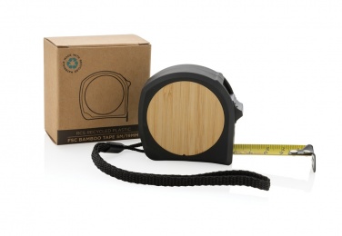 Logo trade promotional merchandise image of: RCS recycled plastic bamboo tape 5M/19mm