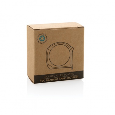 Logo trade advertising products image of: RCS recycled plastic bamboo tape 5M/19mm