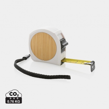 Logo trade promotional products picture of: RCS recycled plastic bamboo tape 5M/19mm