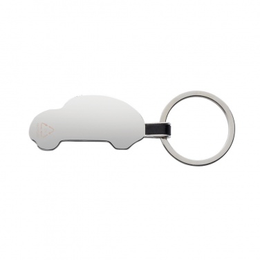 Logo trade advertising product photo of: RCS recycled zinc alloy car keyring