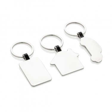 Logo trade promotional merchandise image of: RCS recycled zinc alloy car keyring