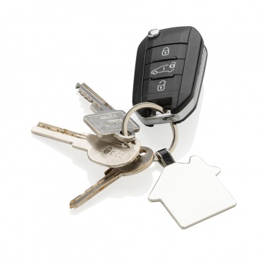 Logotrade business gifts photo of: RCS recycled zinc alloy house keyring