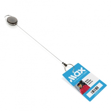 Logo trade business gift photo of: RCS recycled ABS roller clip keychain