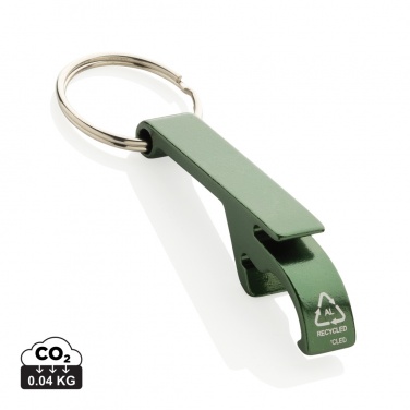 Logo trade corporate gifts image of: RCS recycled aluminum bottle and can opener