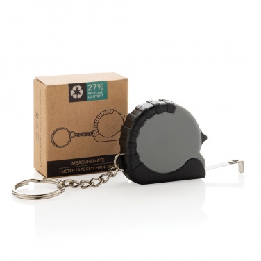 Logo trade promotional products picture of: MeasureMate RCS reycled ABS 1 meter tape keychain