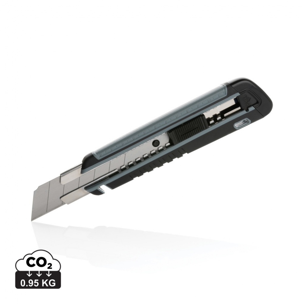 Logotrade promotional merchandise photo of: Refillable RCS rplastic heavy duty snap-off knife soft grip