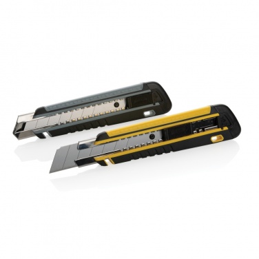 Logotrade promotional product picture of: Refillable RCS rplastic heavy duty snap-off knife soft grip
