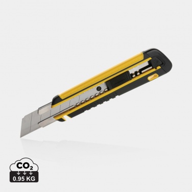 Logo trade promotional items image of: Refillable RCS rplastic heavy duty snap-off knife soft grip