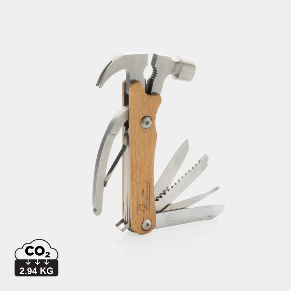 Logo trade promotional products picture of: Wooden multi-tool hammer
