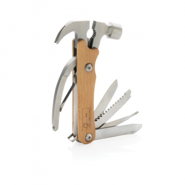 Logo trade advertising products image of: Wooden multi-tool hammer