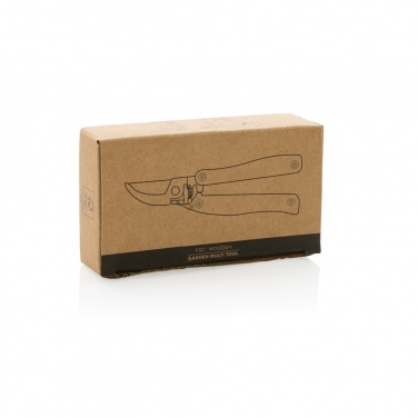 Logo trade business gifts image of: Wooden garden multi-tool