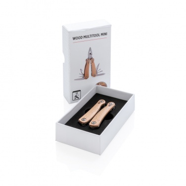 Logo trade promotional item photo of: Wood multitool mini
