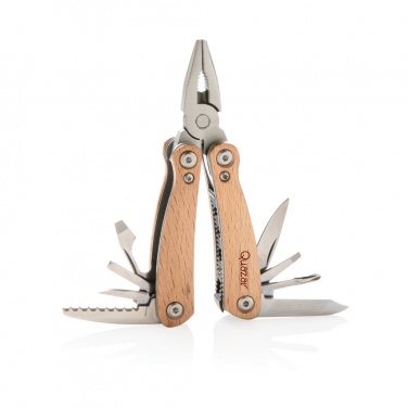Logo trade promotional giveaways image of: Wood multitool mini