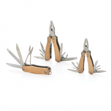Logo trade advertising products image of: Wood multitool mini