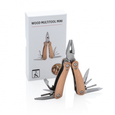 Logo trade promotional merchandise picture of: Wood multitool mini