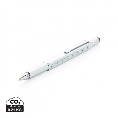 Logotrade promotional gift picture of: 5-in-1 aluminium toolpen