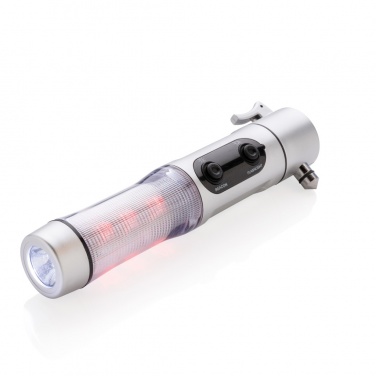 Logo trade business gift photo of: Emergency light with hammer