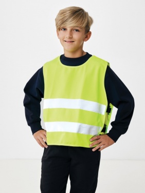 Logo trade corporate gifts picture of: GRS recycled PET high-visibility safety vest 7-12 years